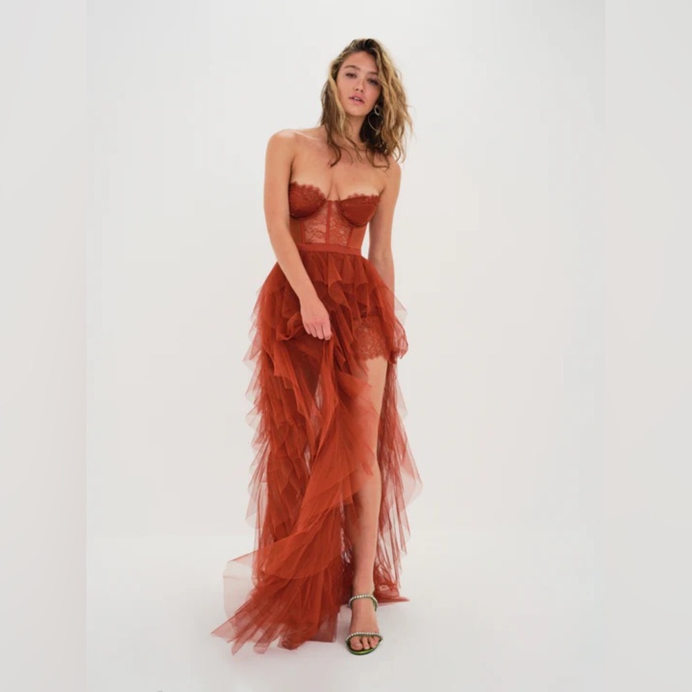 For Love and Lemons Bustier Gown